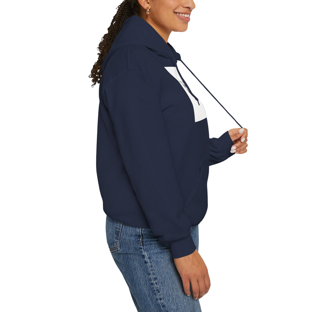 The Real Queen Hoodie — 'Slate & Social' Graphic Pullover for Bold Fashionistas