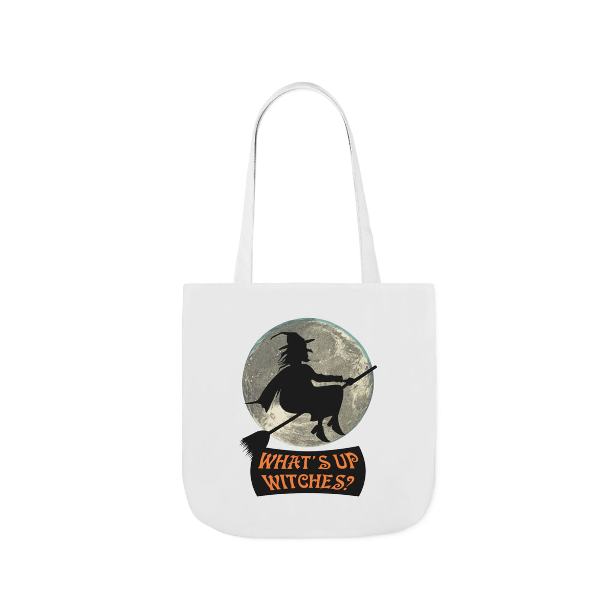 What’s Up Witches Halloween Witch Canvas Tote Bag