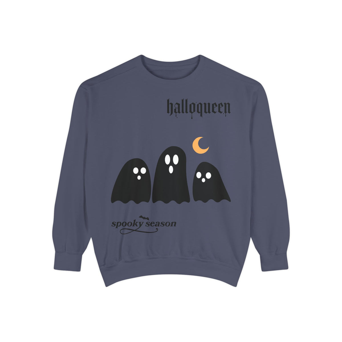 Halloween Ghosts Sweatshirt — "halloqueen" Spooky Season Crewneck