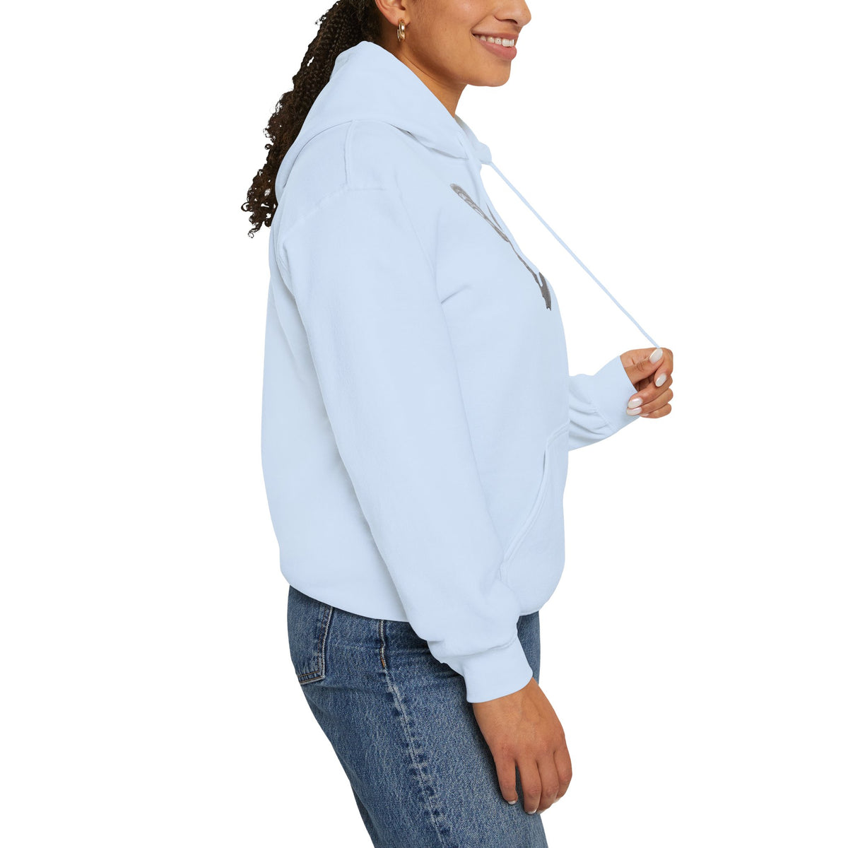 Butterfly Graphic Hoodie — 'Slate & Social' Minimalist White Pullover