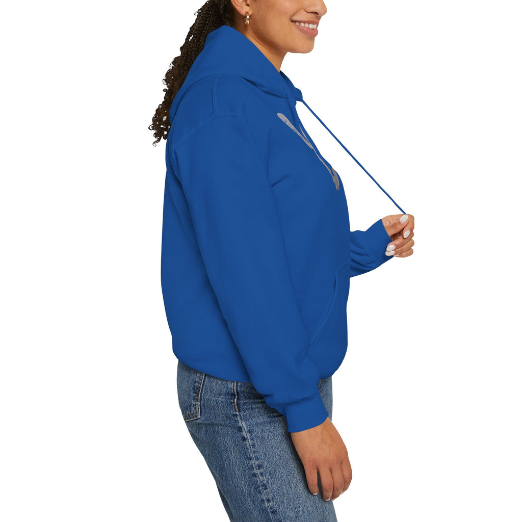Butterfly Graphic Hoodie — 'Slate & Social' Minimalist White Pullover