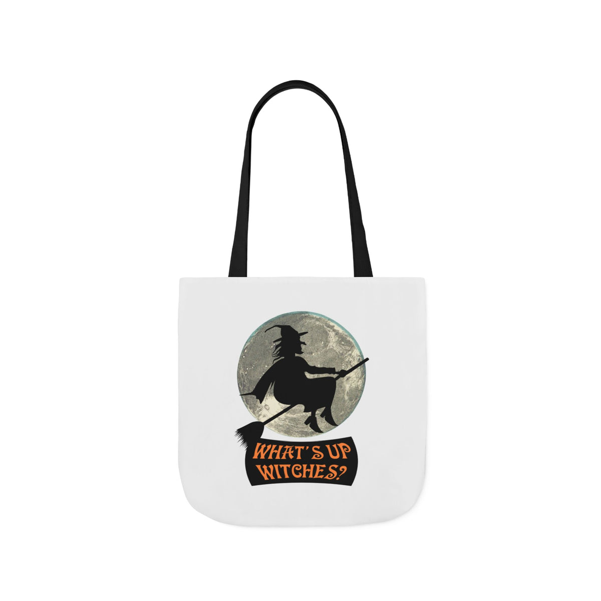 What’s Up Witches Halloween Witch Canvas Tote Bag
