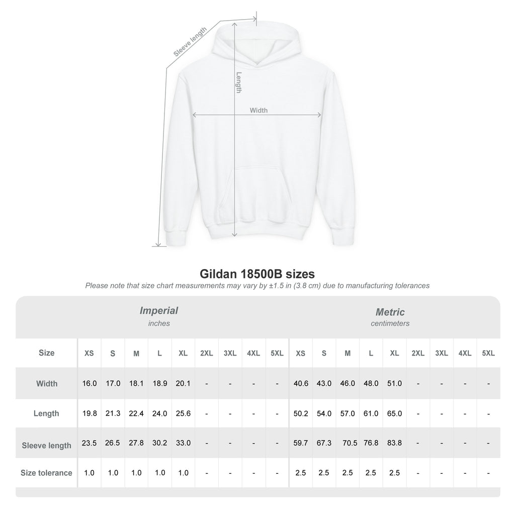 Youth Hoodie — "Progress Over Perfection" Motivational Pullover