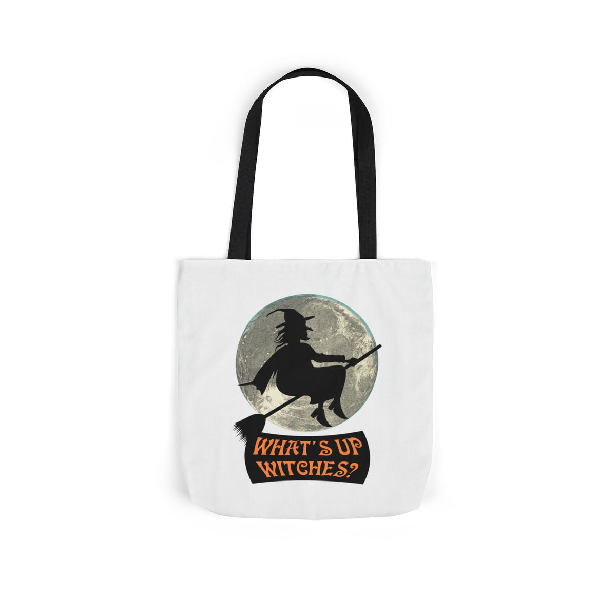 What’s Up Witches Halloween Witch Canvas Tote Bag
