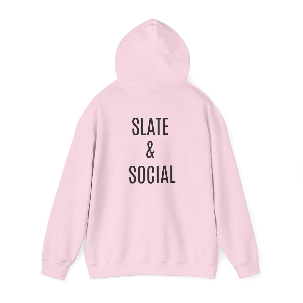 Butterfly Graphic Hoodie — 'Slate & Social' Minimalist White Pullover
