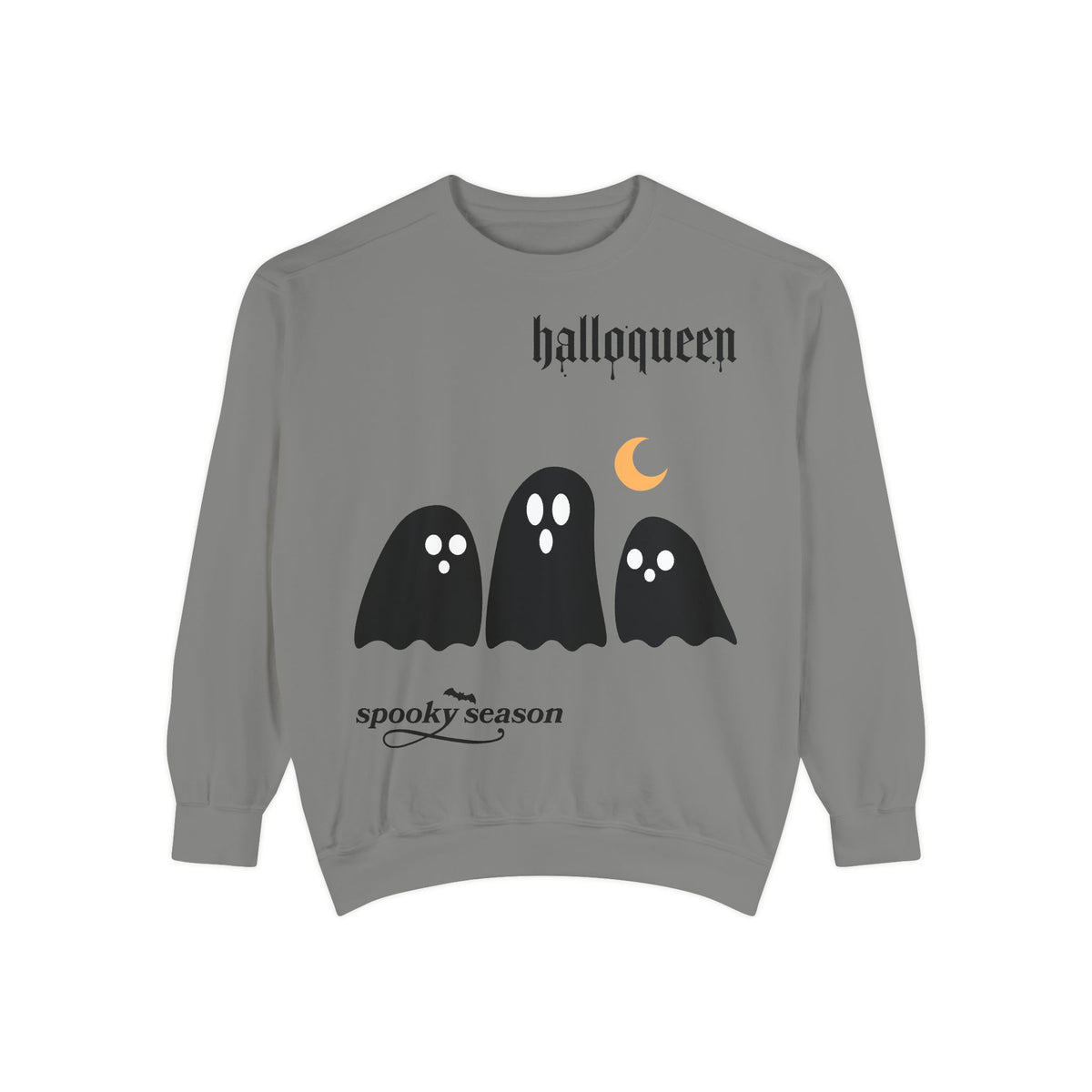 Halloween Ghosts Sweatshirt — "halloqueen" Spooky Season Crewneck