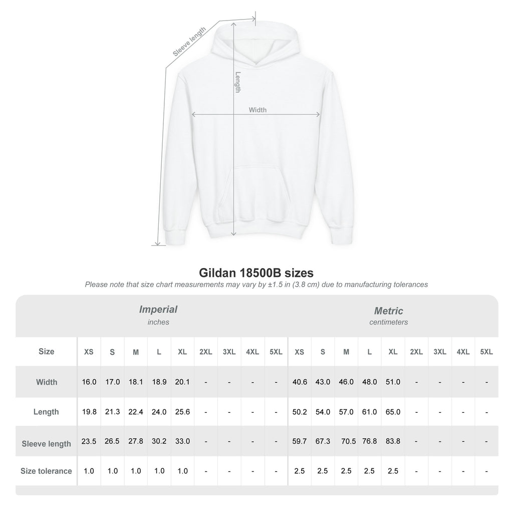 Youth Hoodie — "Progress Over Perfection" Motivational Pullover