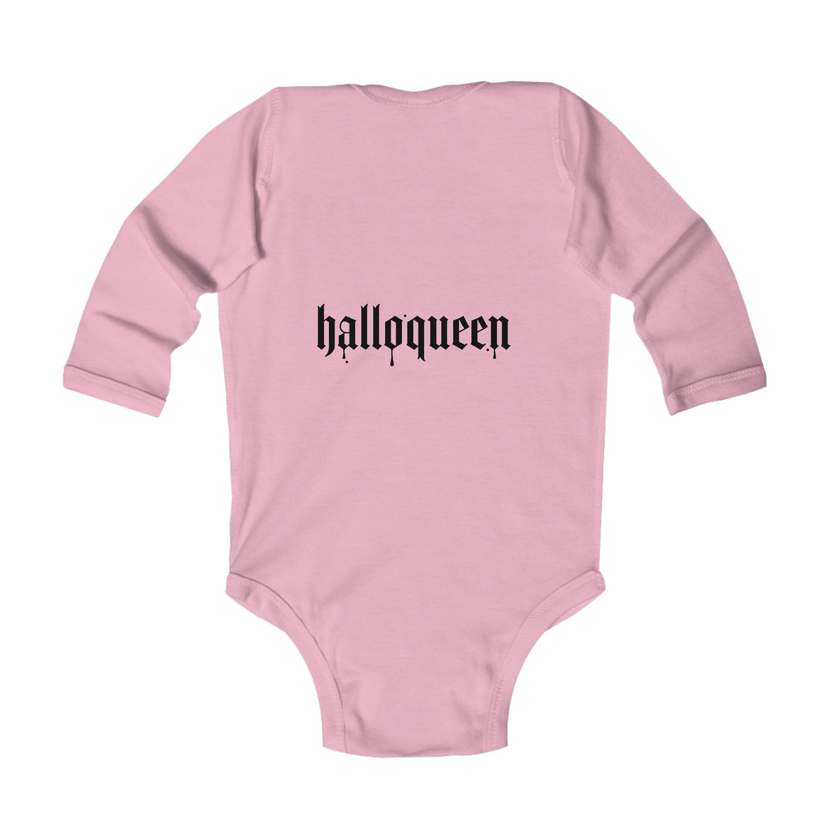 Halloween Infant Bodysuit — Cute Ghosts Front & "halloqueen" Back