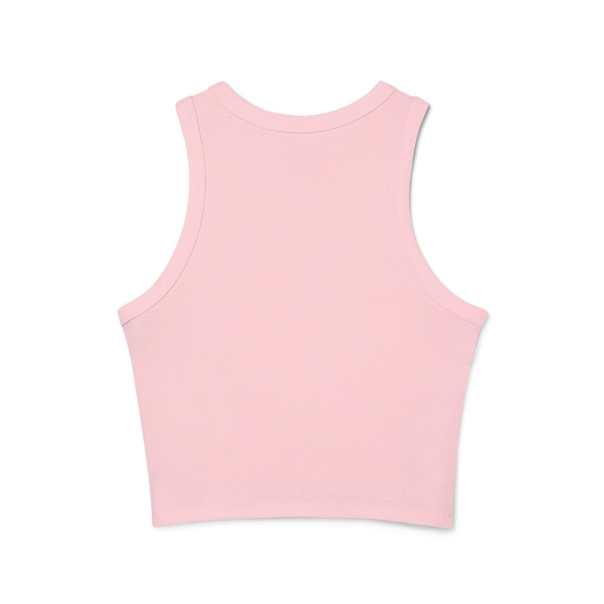 Bad Bitch Racer Tank Top — Women's Crop Ribbed Tank