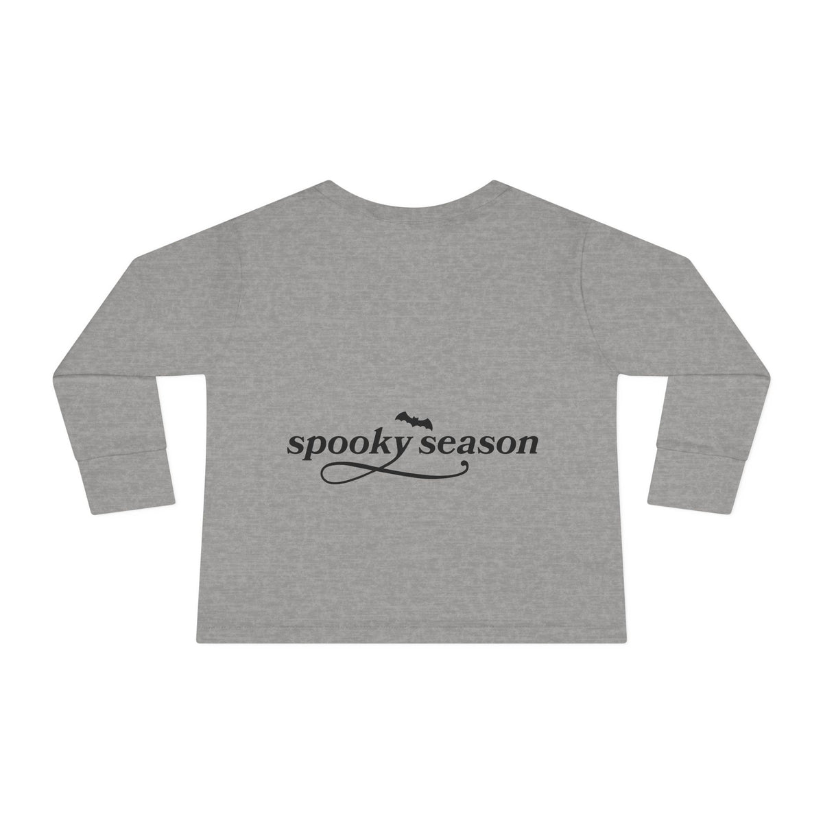 Toddler Long Sleeve Tee — "hey BOO" Halloween Spooky Season Shirt