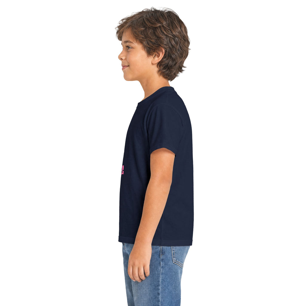 Kids T-Shirt — Pink Duck 'VIBES' Cute Summer Tee
