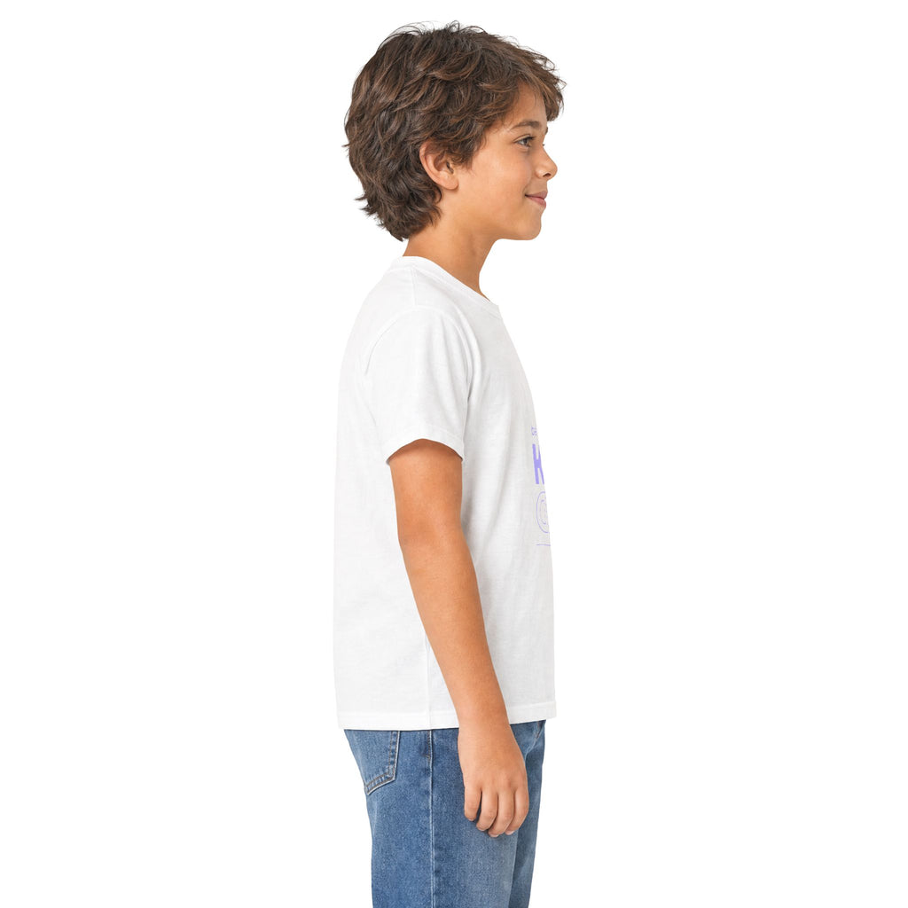 Kids Tee — "Be Kind" Pastel Mirror Graphic