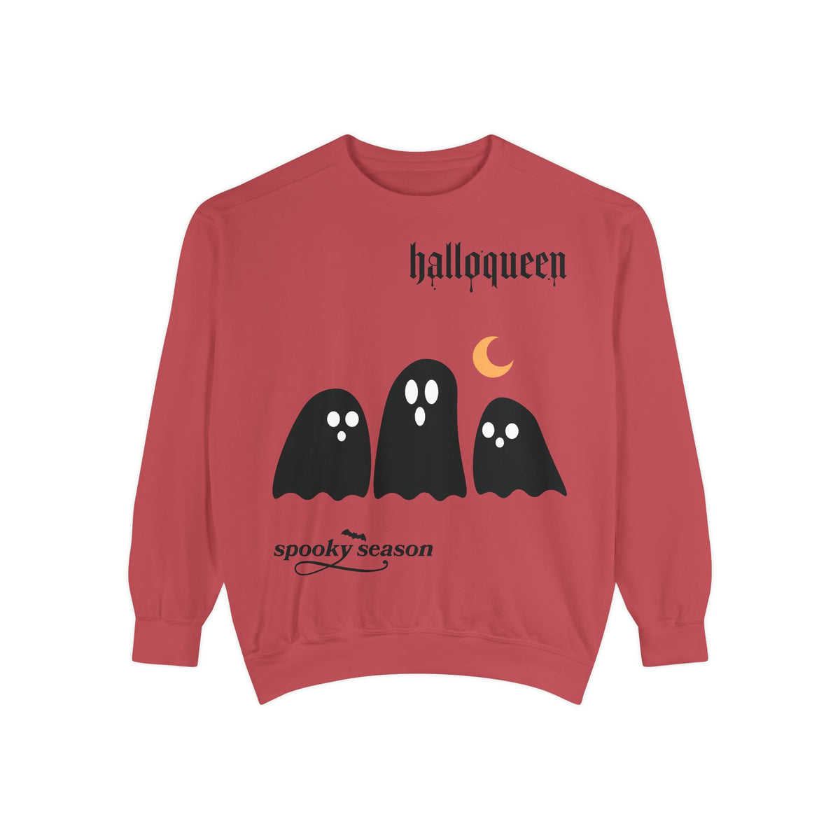 Halloween Ghosts Sweatshirt — "halloqueen" Spooky Season Crewneck