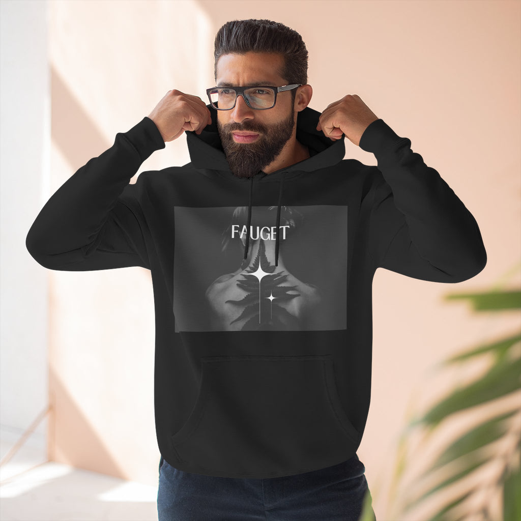 Hoodie — 'FAUCET' Monochrome Prayer Hands Graphic Hoodie