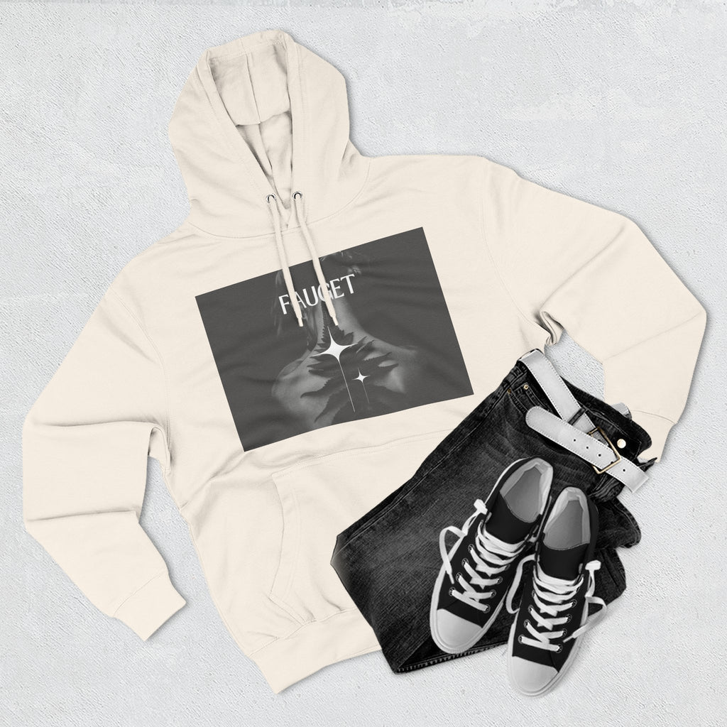 Hoodie — 'FAUCET' Monochrome Prayer Hands Graphic Hoodie