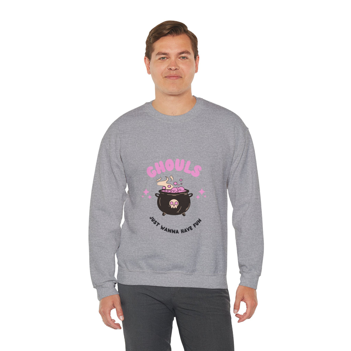 Ghoul Crewneck Sweatshirt — "Ghouls Just Wanna Have Fun" Cute Halloween Pullover