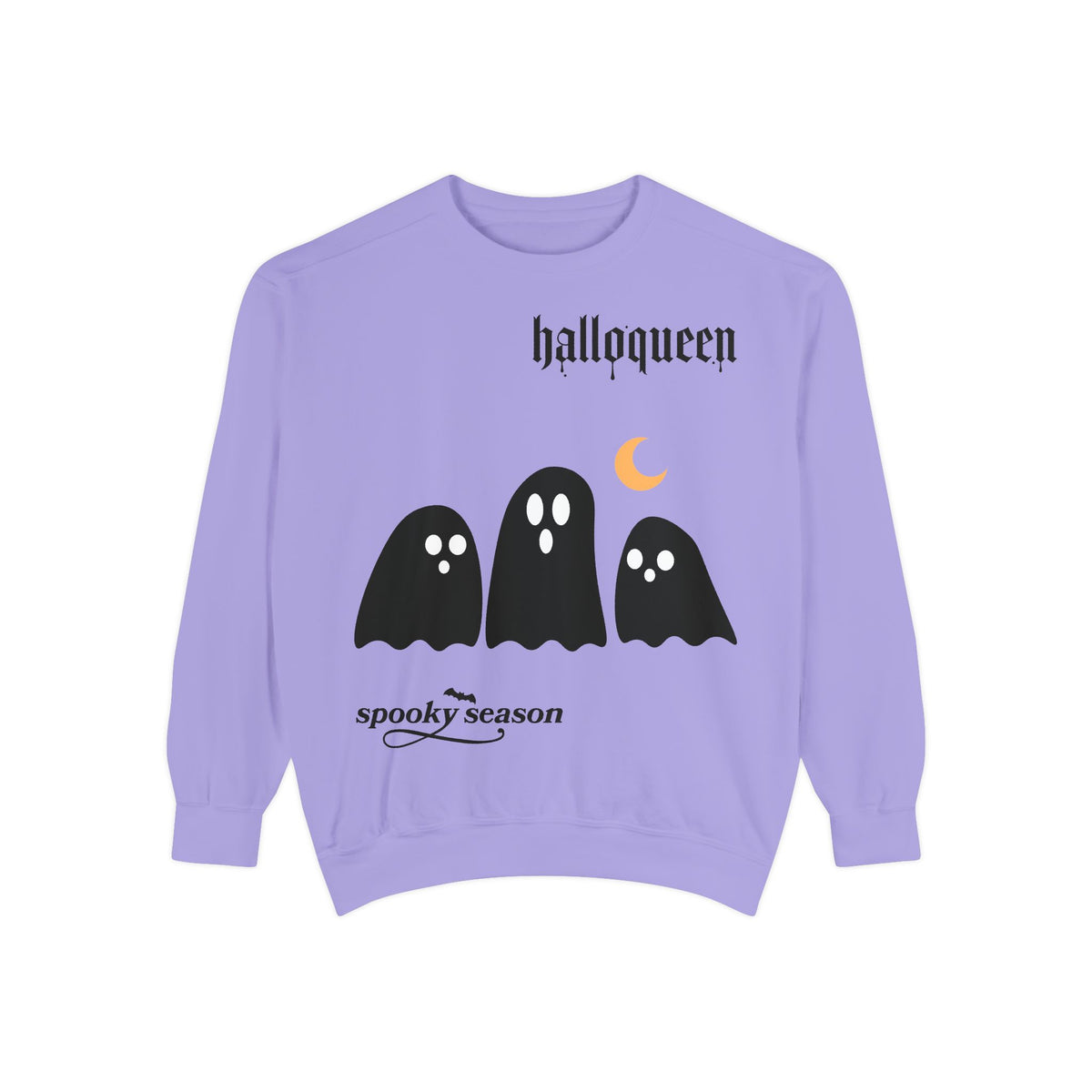Halloween Ghosts Sweatshirt — "halloqueen" Spooky Season Crewneck