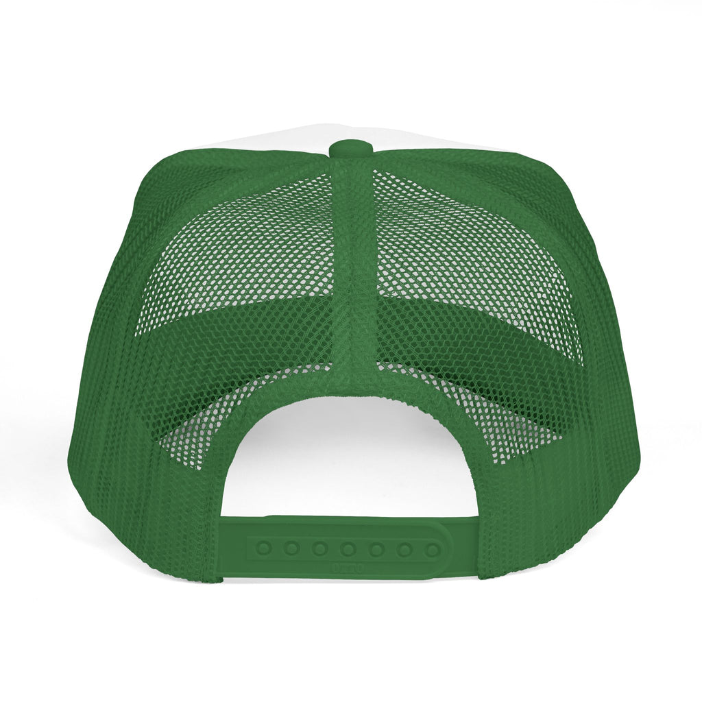 Trucker Hat — "Slate & Social" Retro Patch Foam Cap