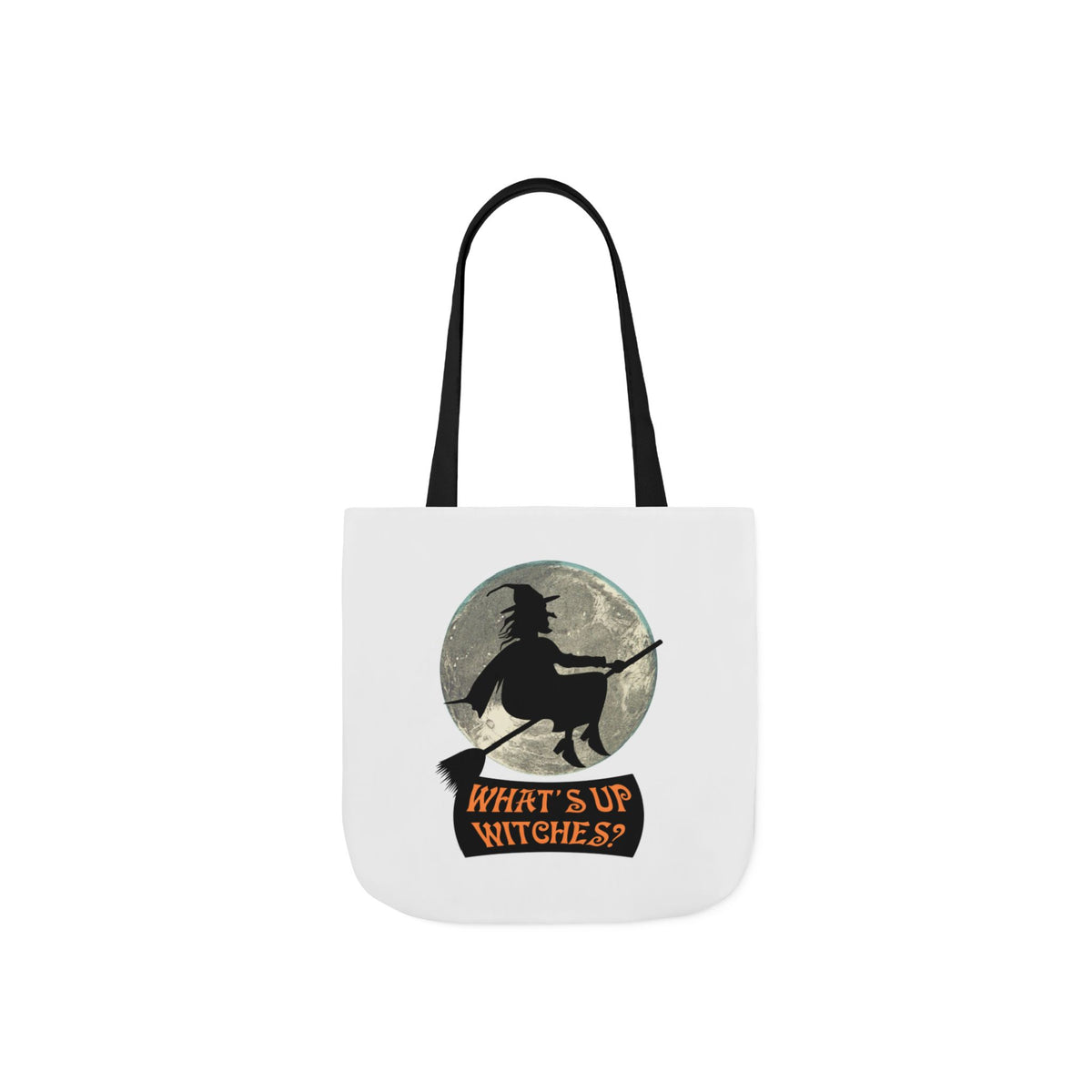 What’s Up Witches Halloween Witch Canvas Tote Bag