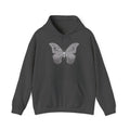 Butterfly Graphic Hoodie — 'Slate & Social' Minimalist White Pullover