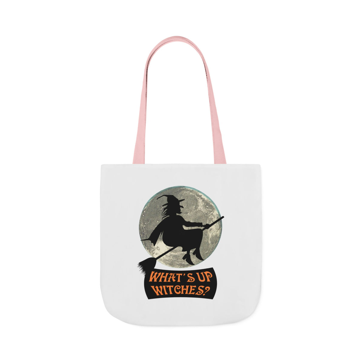 What’s Up Witches Halloween Witch Canvas Tote Bag