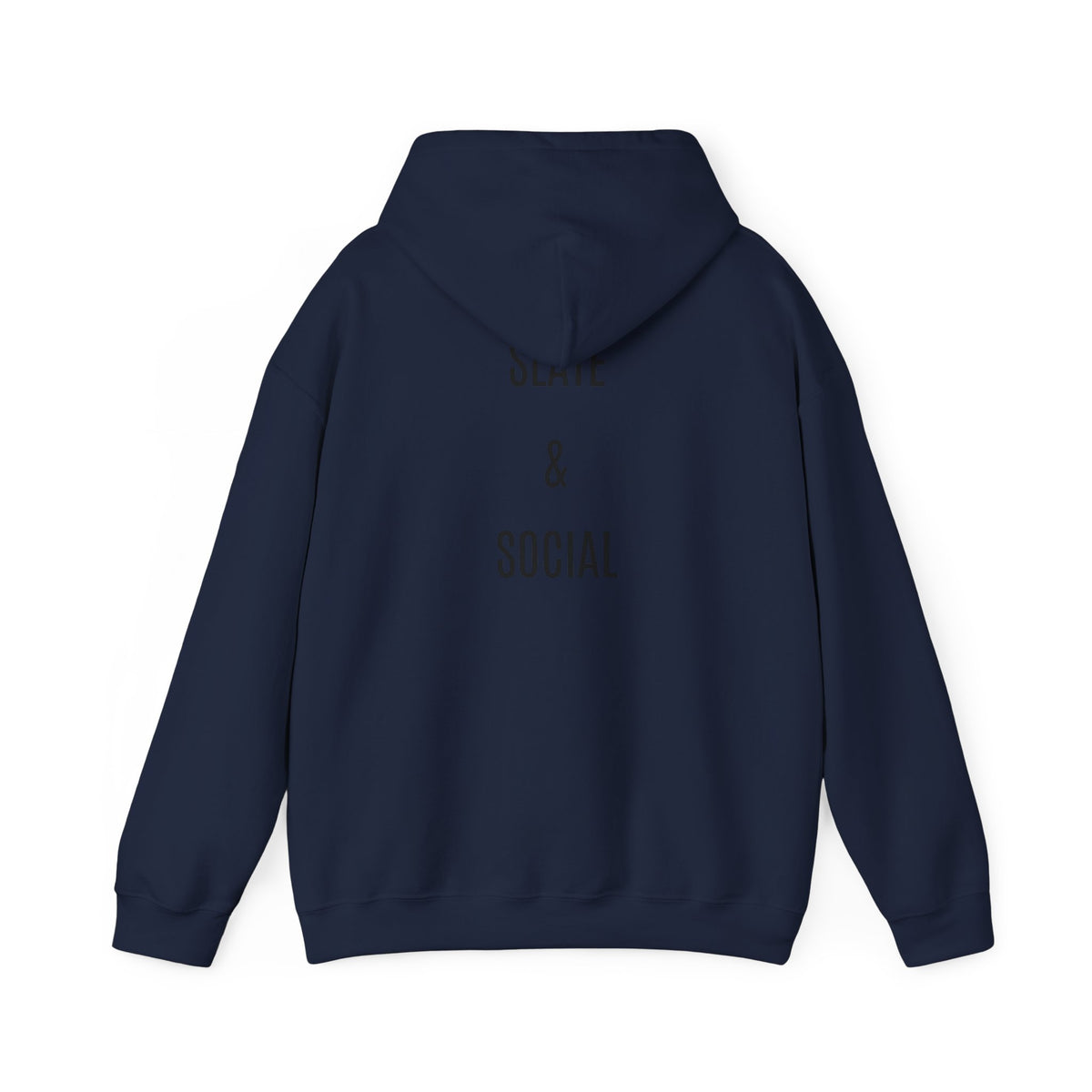 The Real Queen Hoodie — 'Slate & Social' Graphic Pullover for Bold Fashionistas