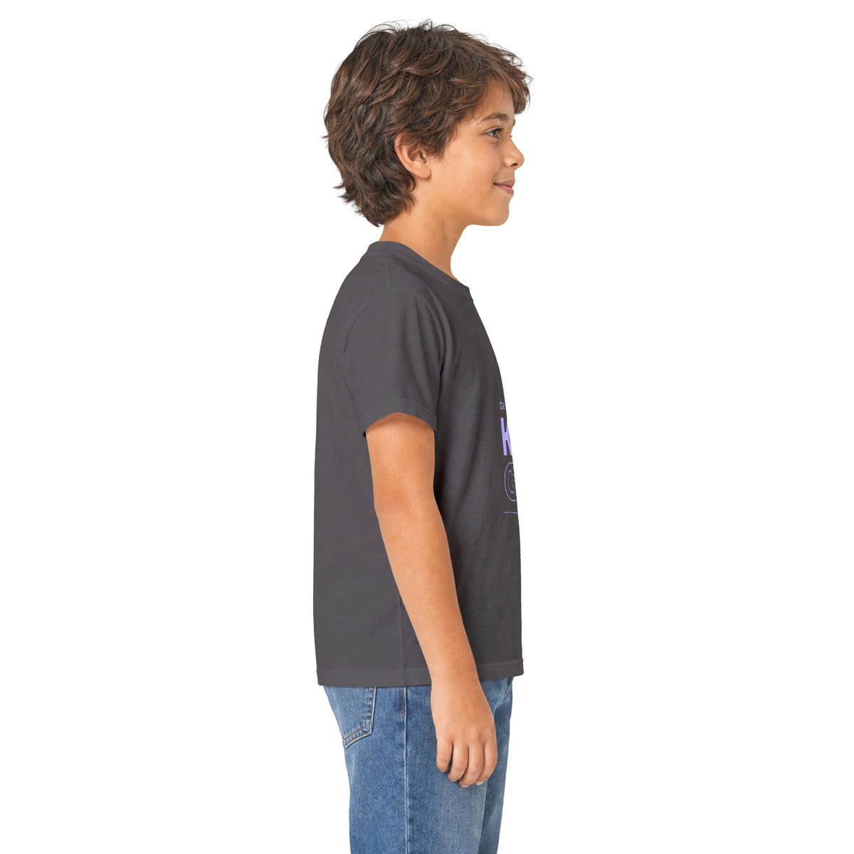 Kids Tee — "Be Kind" Pastel Mirror Graphic