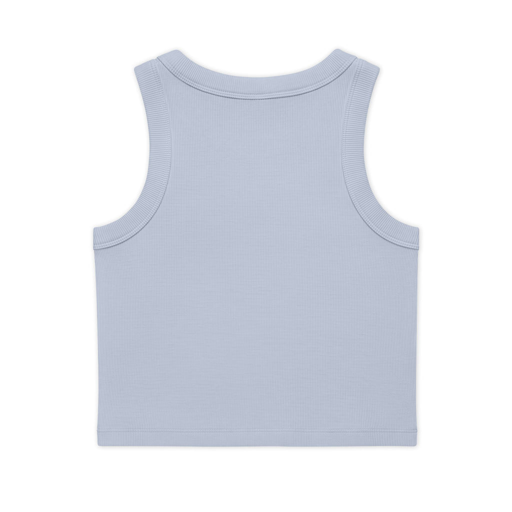 I  ME Rib Crop Tank — Self Love Organic Women's Tank Top