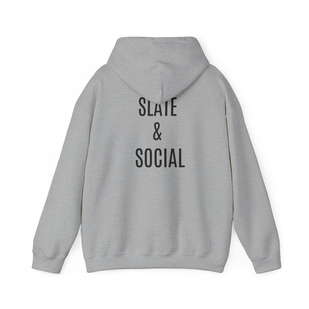 Butterfly Graphic Hoodie — 'Slate & Social' Minimalist White Pullover