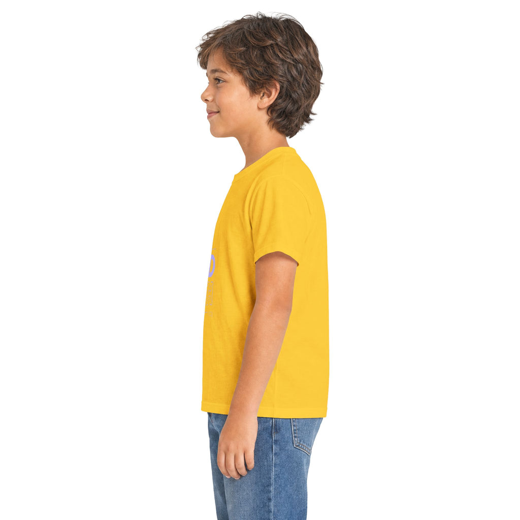 Kids Tee — "Be Kind" Pastel Mirror Graphic