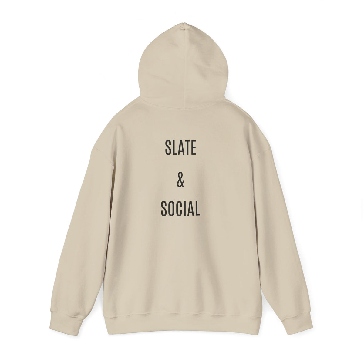 The Real Queen Hoodie — 'Slate & Social' Graphic Pullover for Bold Fashionistas