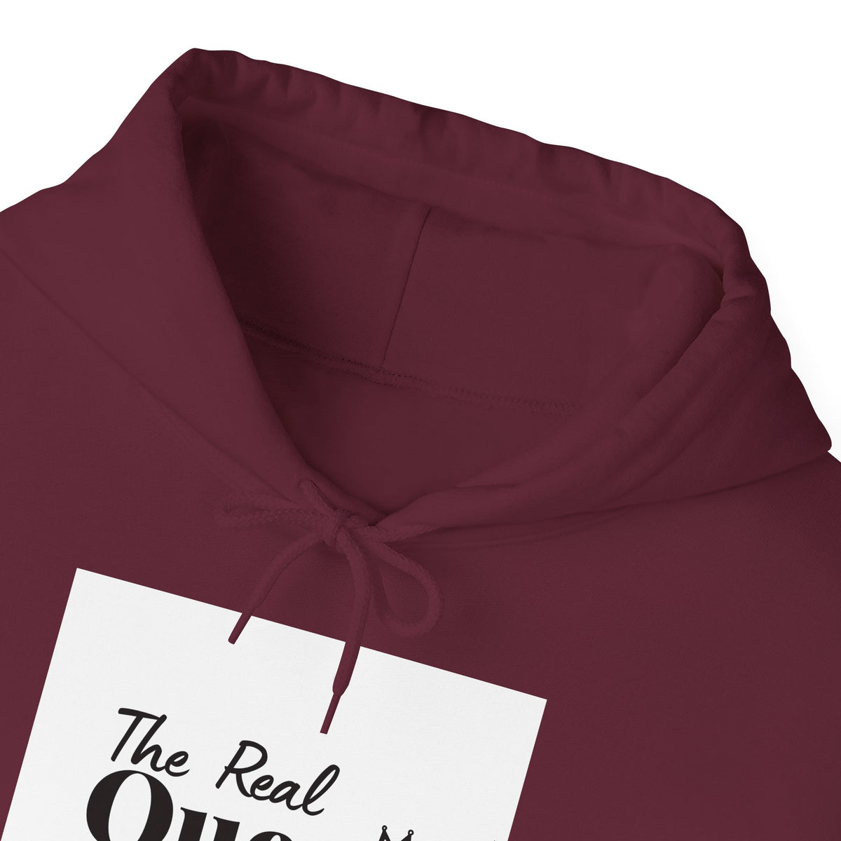 The Real Queen Hoodie — 'Slate & Social' Graphic Pullover for Bold Fashionistas