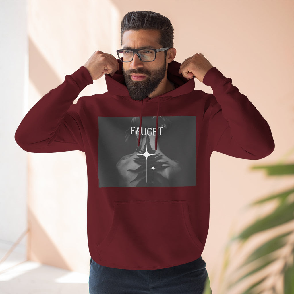 Hoodie — 'FAUCET' Monochrome Prayer Hands Graphic Hoodie
