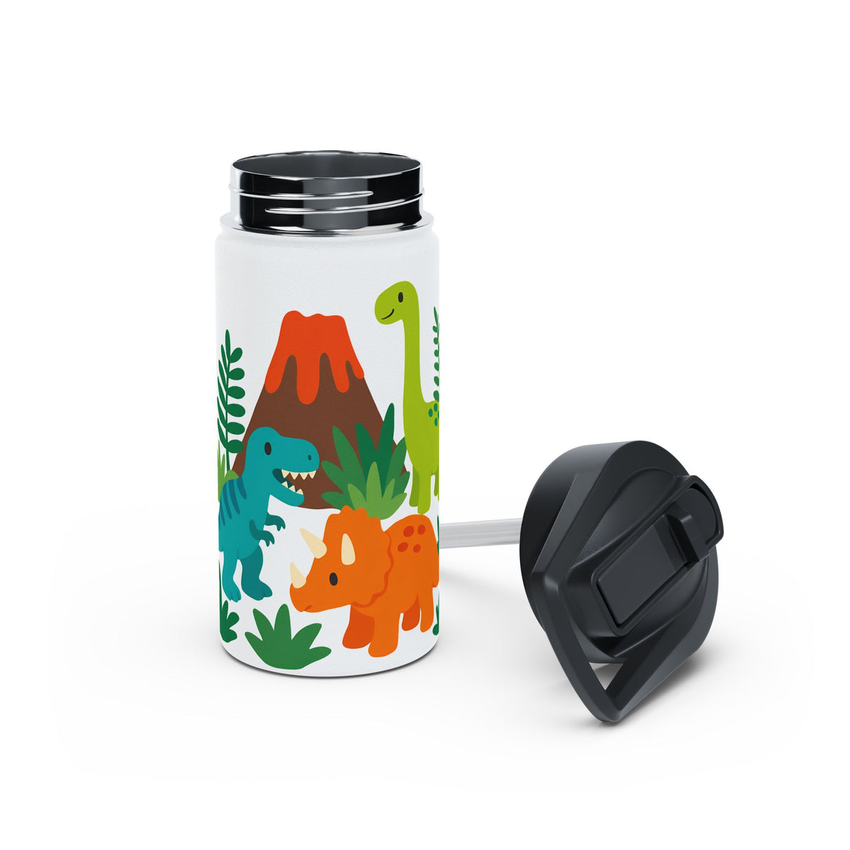 Dinosaur Adventure Stainless Steel Water Bottle