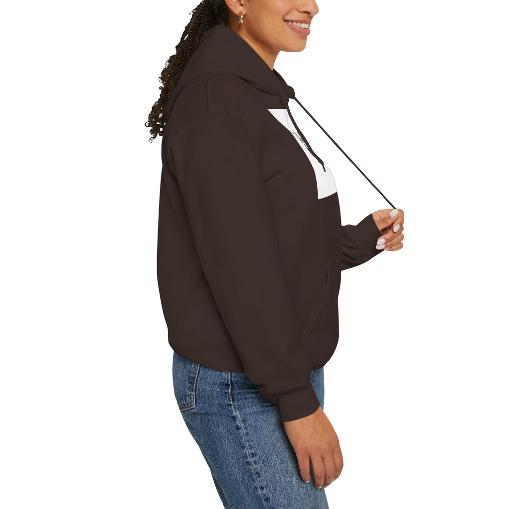 The Real Queen Hoodie — 'Slate & Social' Graphic Pullover for Bold Fashionistas