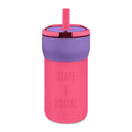 Kids’ 12oz Leakproof Straw Tumbler – Slate & Social Engraved Cup