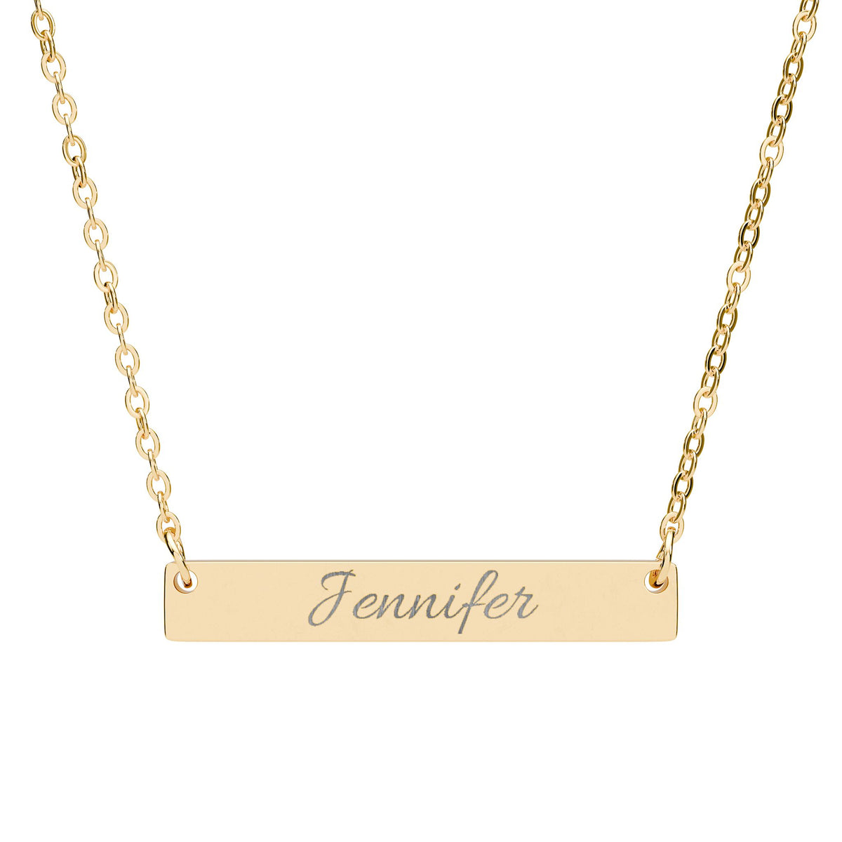 Personalized Name Bar Necklace
