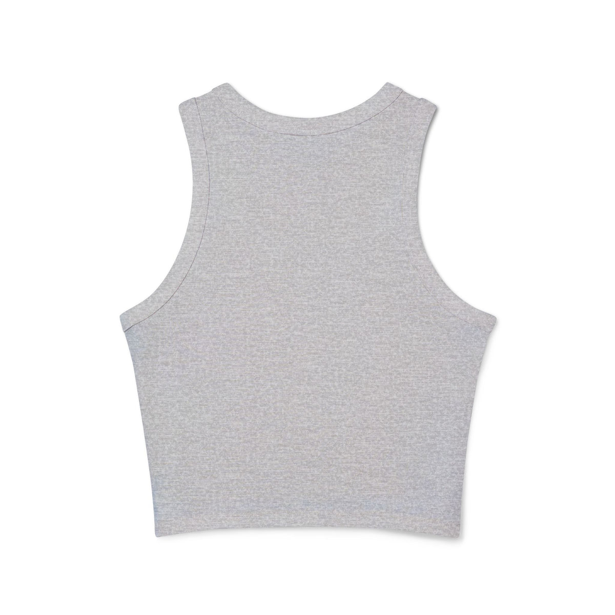 Bad Bitch Racer Tank Top — Women's Crop Ribbed Tank