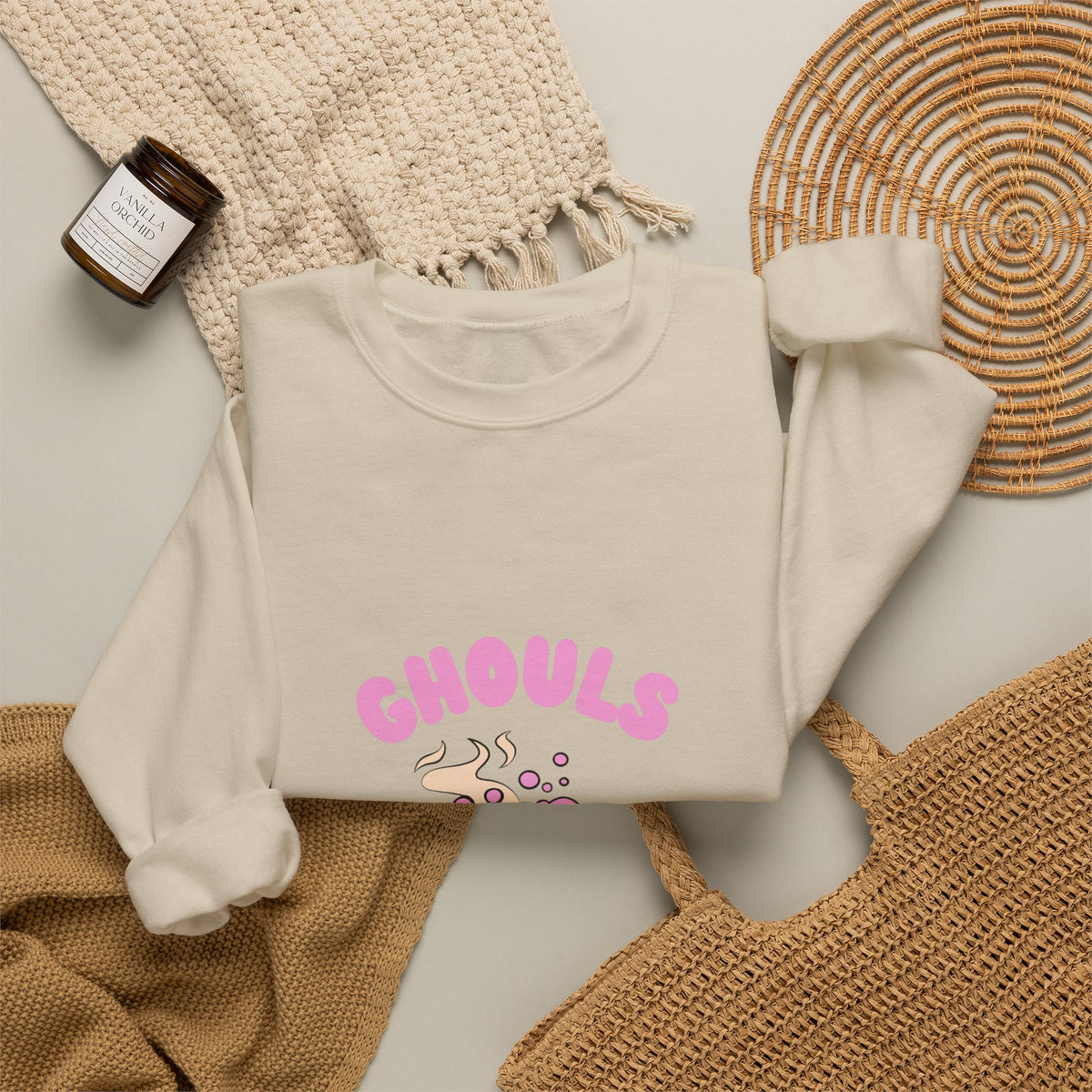 Ghoul Crewneck Sweatshirt — "Ghouls Just Wanna Have Fun" Cute Halloween Pullover