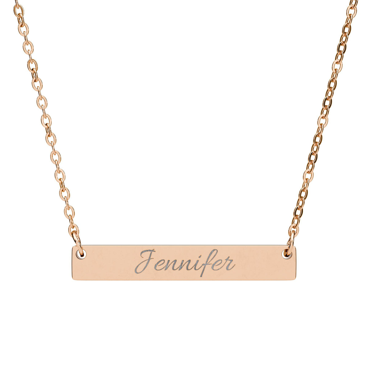 Personalized Name Bar Necklace