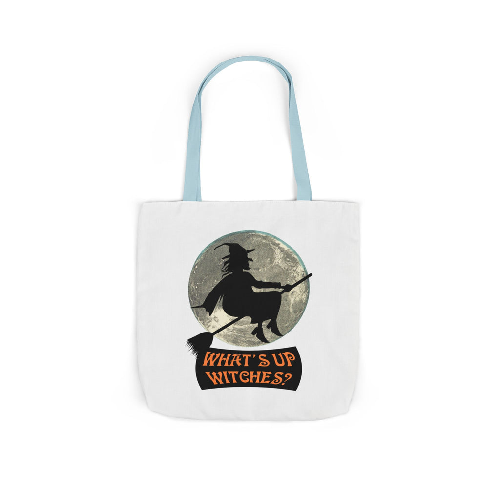 What’s Up Witches Halloween Witch Canvas Tote Bag