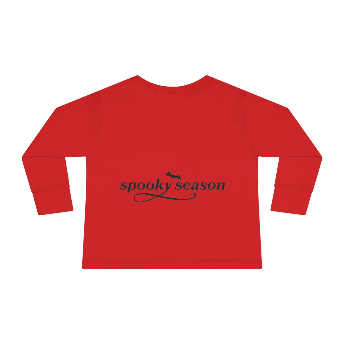 Toddler Long Sleeve Tee — "hey BOO" Halloween Spooky Season Shirt