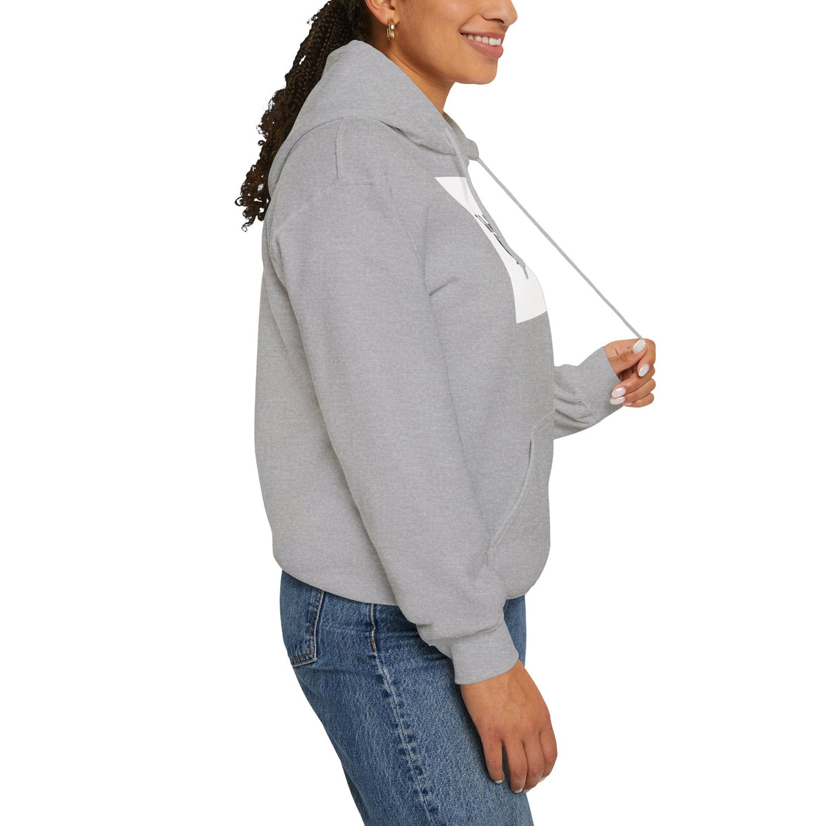 The Real Queen Hoodie — 'Slate & Social' Graphic Pullover for Bold Fashionistas