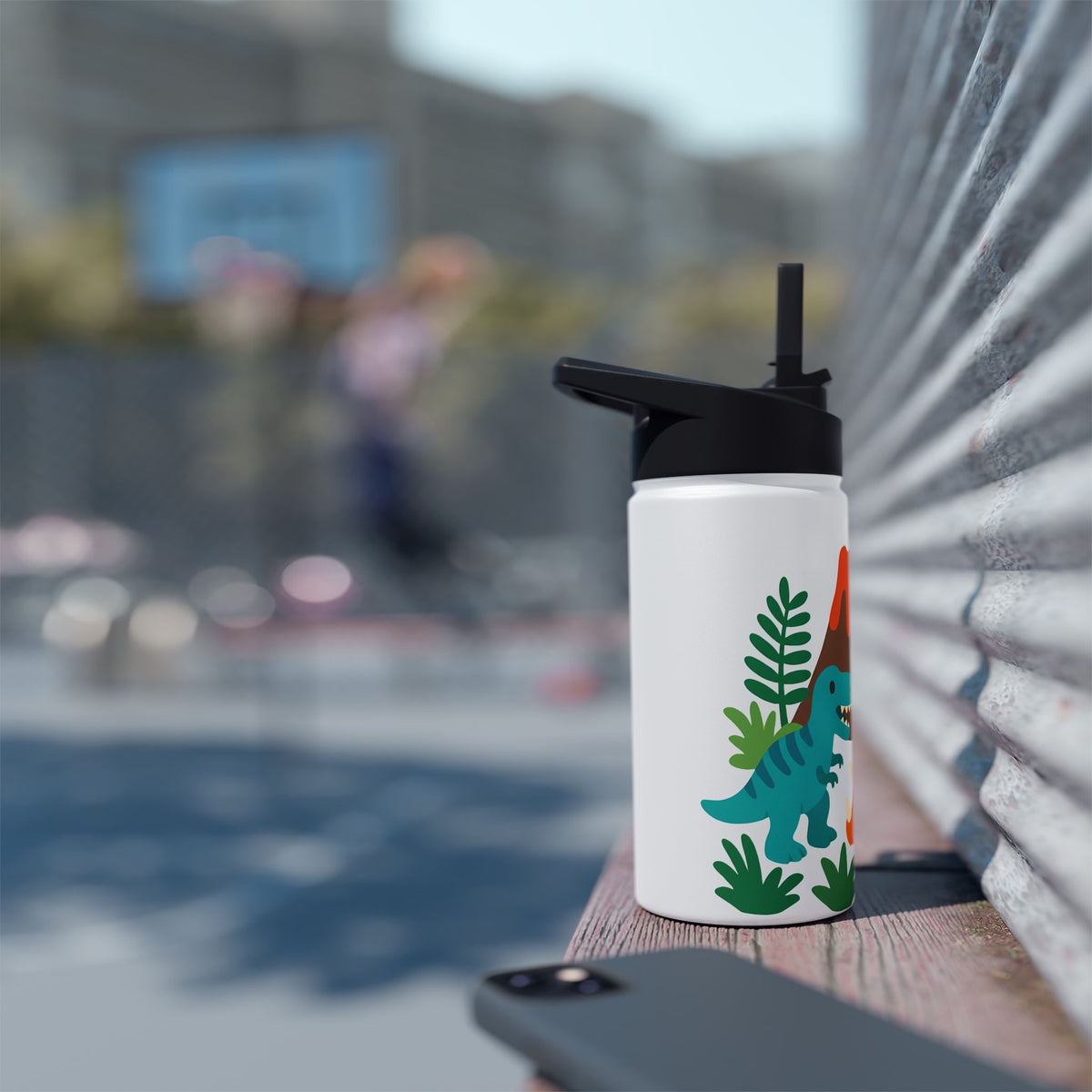 Dinosaur Adventure Stainless Steel Water Bottle