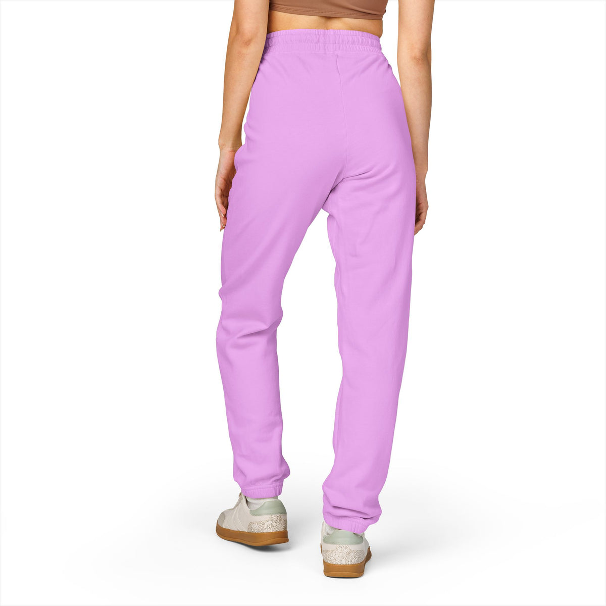 Embroidered 'Mom' Handprint Fleece Sweatpants — Cozy Gift for New Moms & Mother's Day