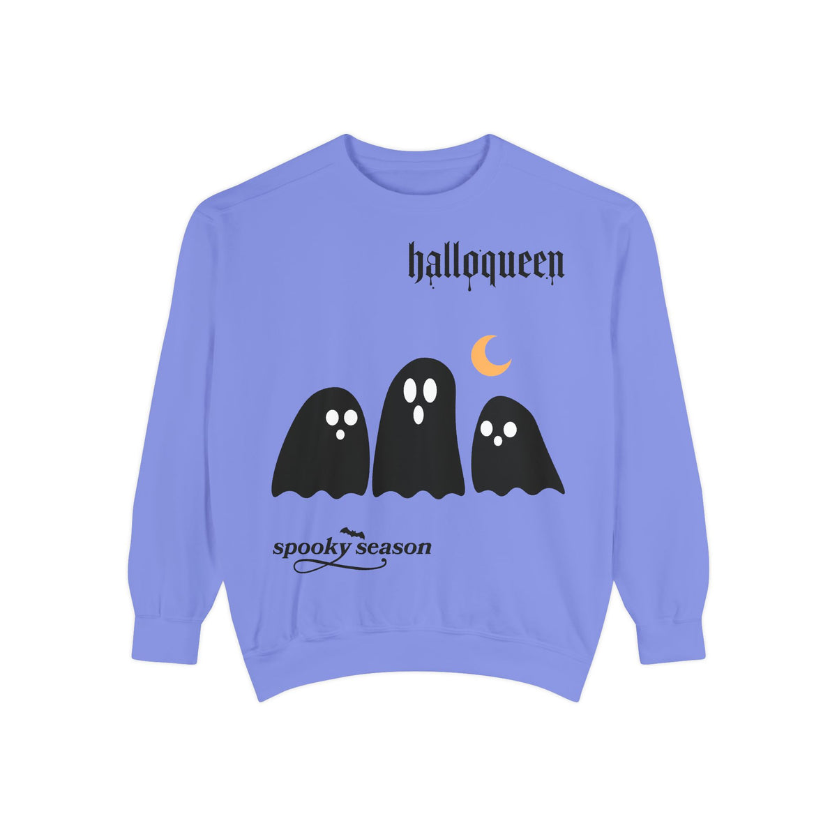 Halloween Ghosts Sweatshirt — "halloqueen" Spooky Season Crewneck