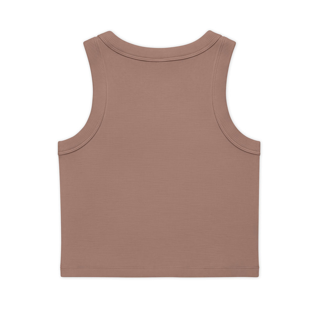 I  ME Rib Crop Tank — Self Love Organic Women's Tank Top