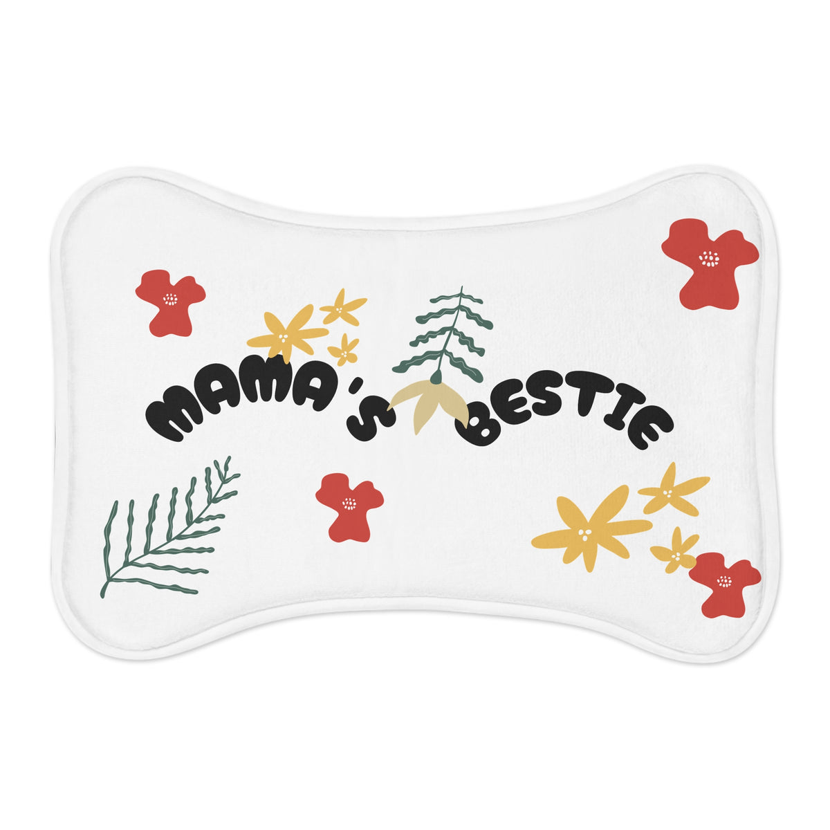 Pet Feeding Mat — "Mama's Bestie" Floral Design