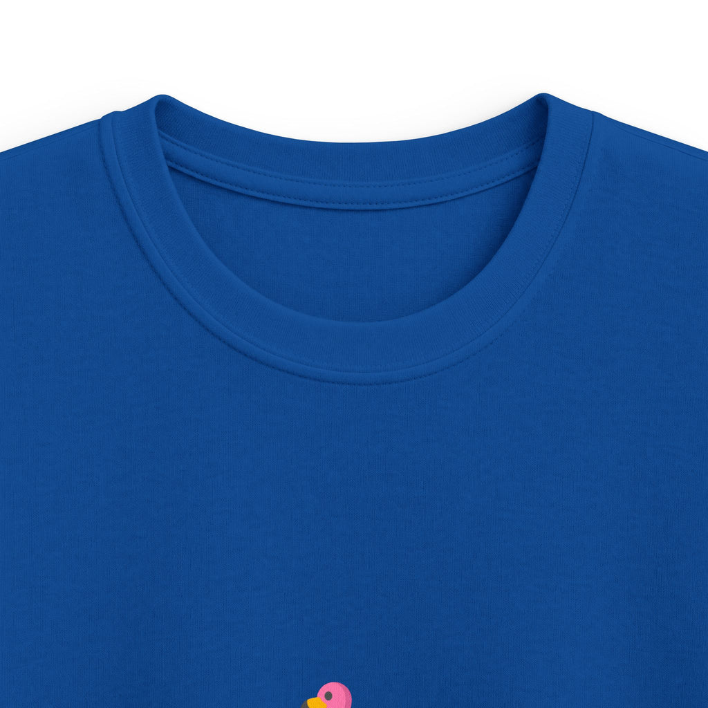 Kids T-Shirt — Pink Duck 'VIBES' Cute Summer Tee