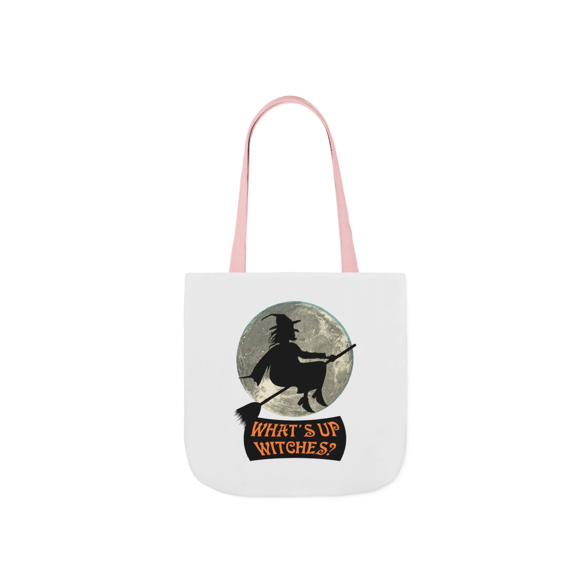 What’s Up Witches Halloween Witch Canvas Tote Bag